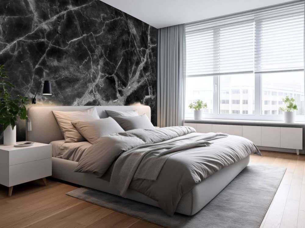 Zwart marmer met structuur