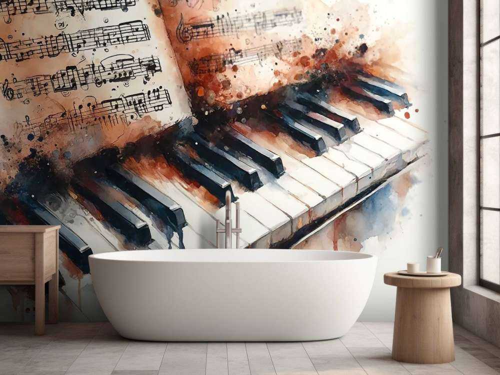 Melodic Harmony Captured in Artistic Strokes