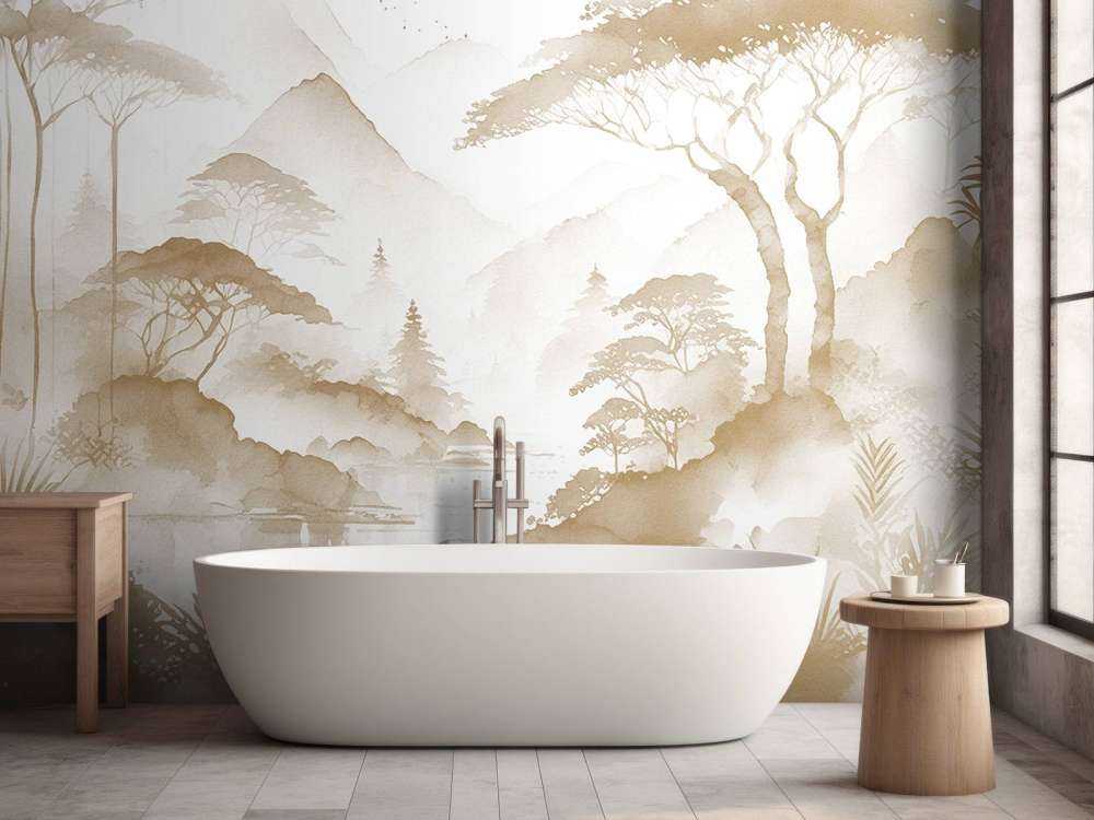 Bergmeer in Nevelige Inkt, taupe