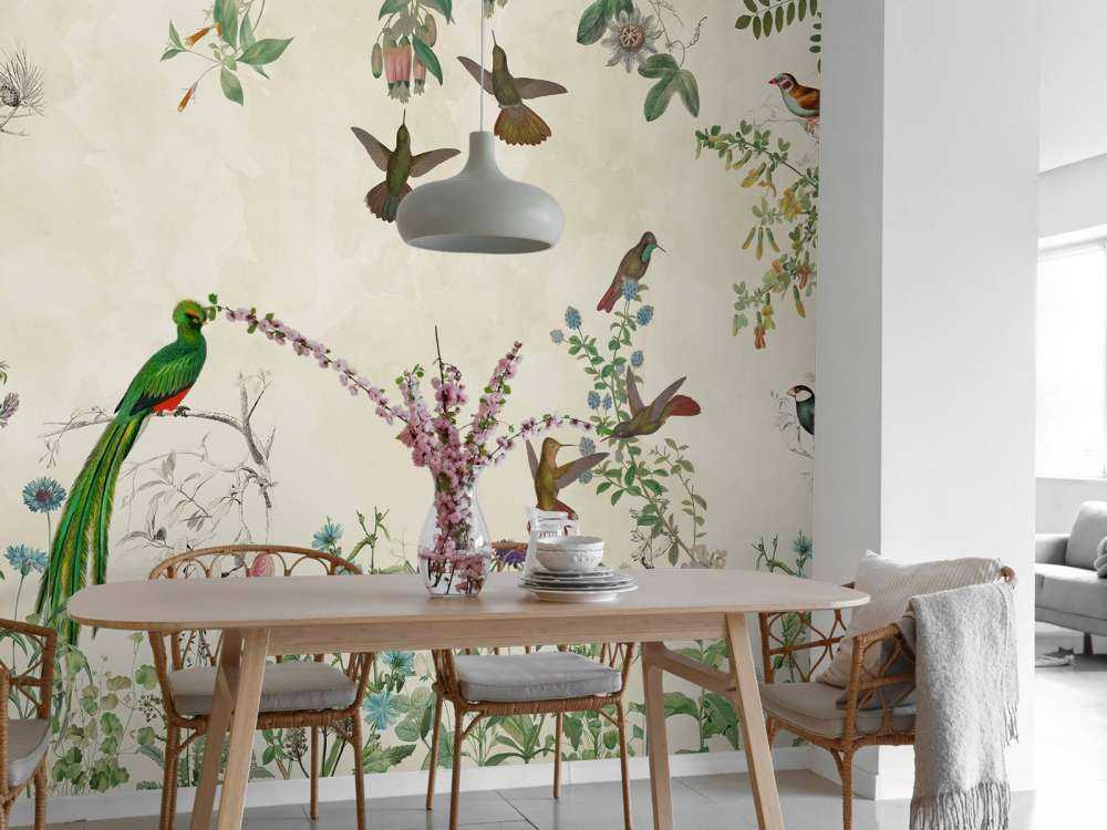 Fields of Colorful Birds