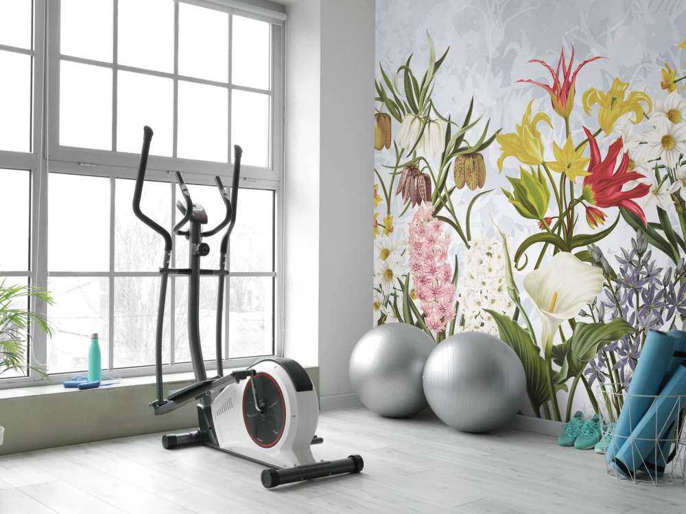 Spring Flowers - Cloudy Sky Blue