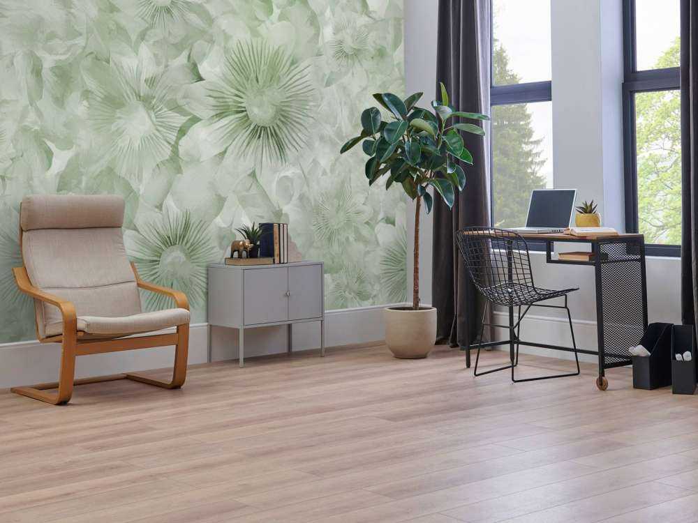 Botanical Watercolor Elegance Field Green