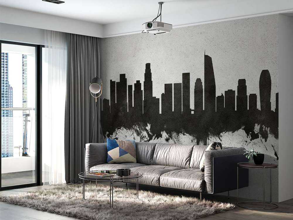 Waterverf skyline, Los Angeles