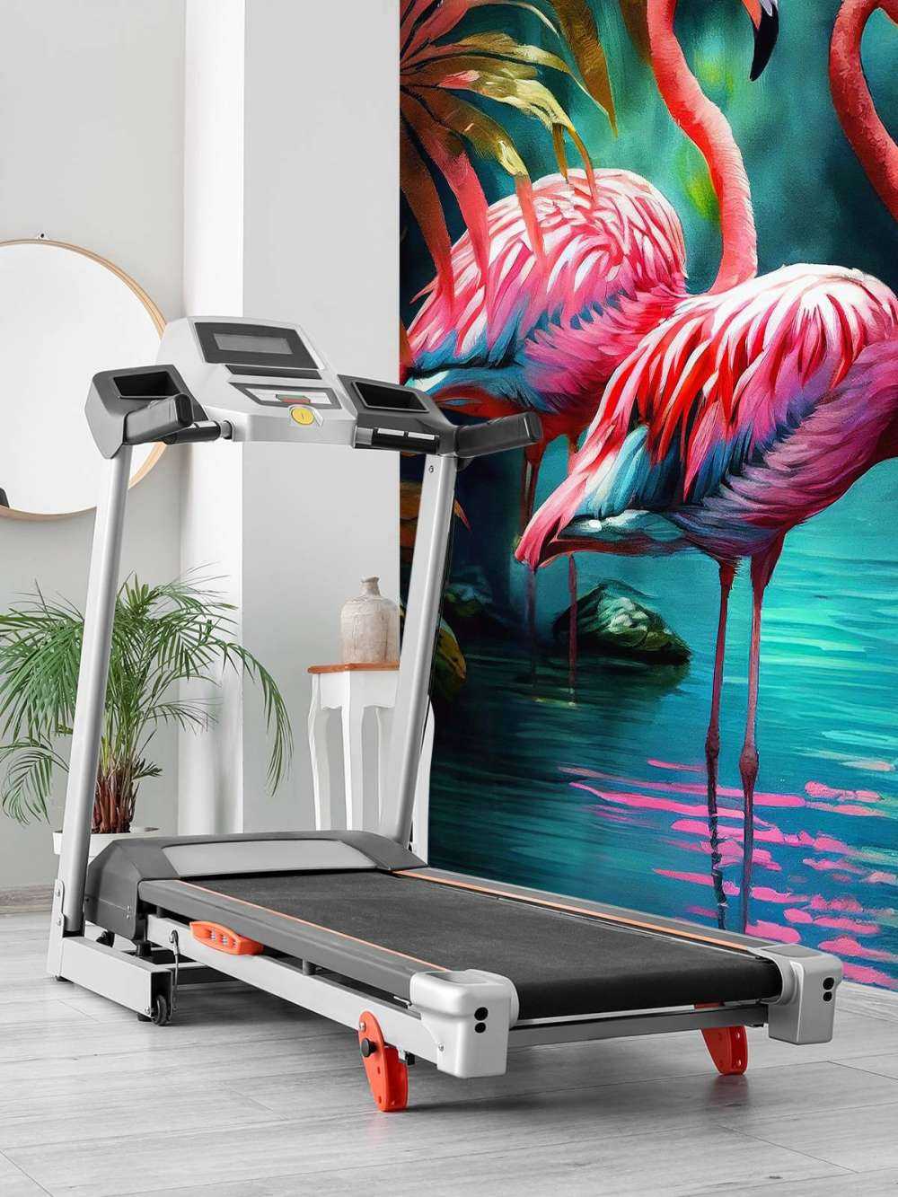 Fluweelroze Flamingo Duo