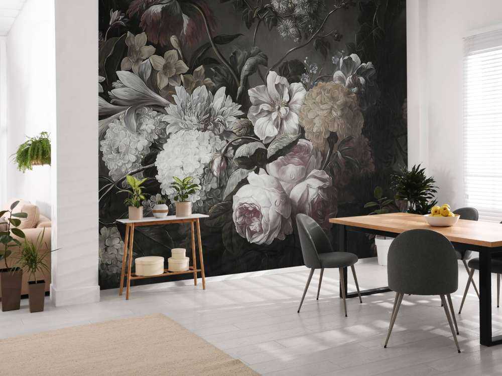 Bouquet with Poppies and Crocus