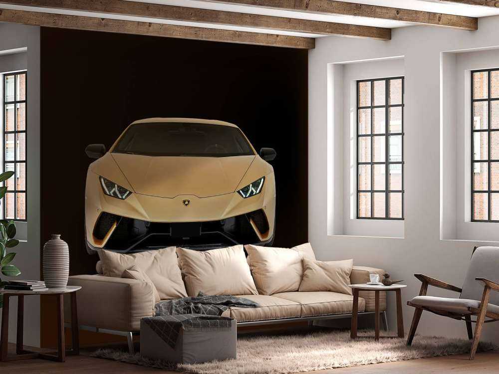 Lamborghini Huracán - Voorkant, zwart