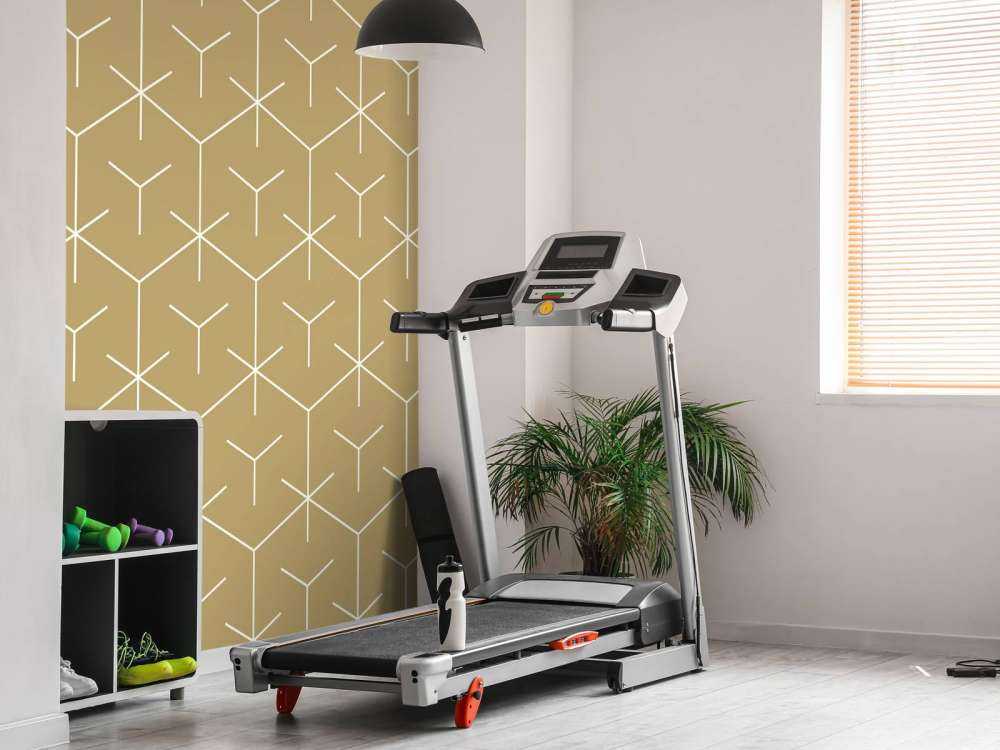 Geometrische hexagons, goud