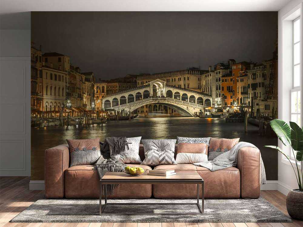 Rialtobrug in de avond