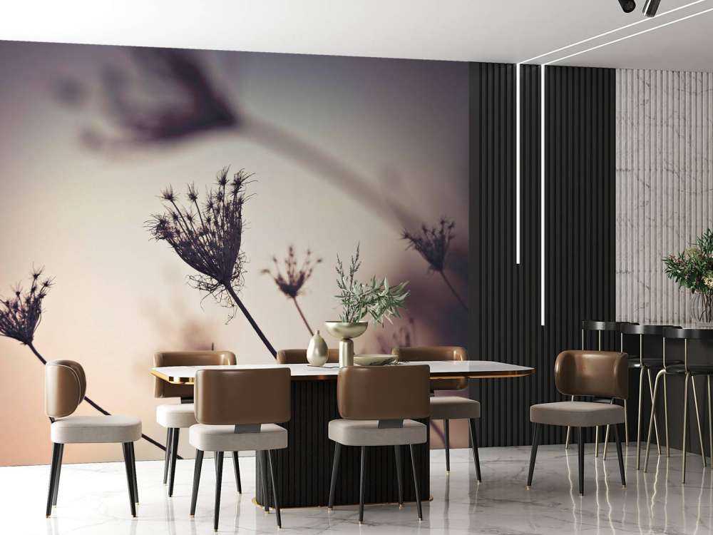 Silhouetten van planten