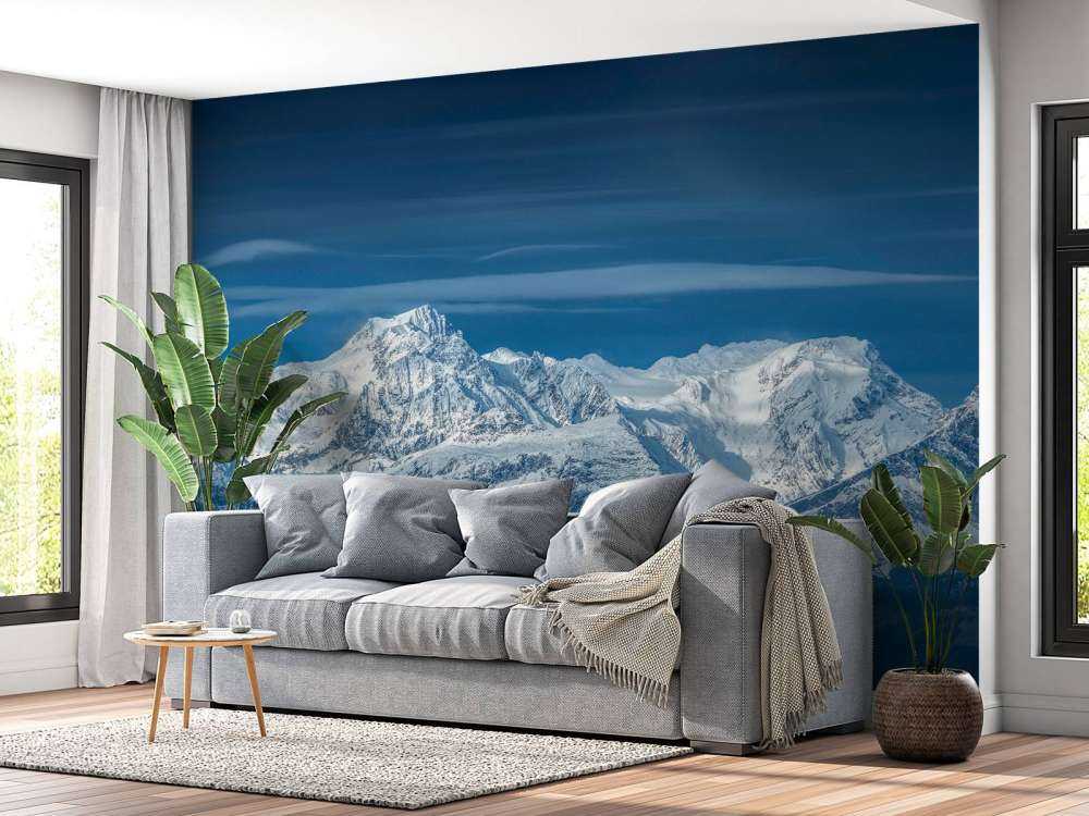 Winterlicht op alpentoppen