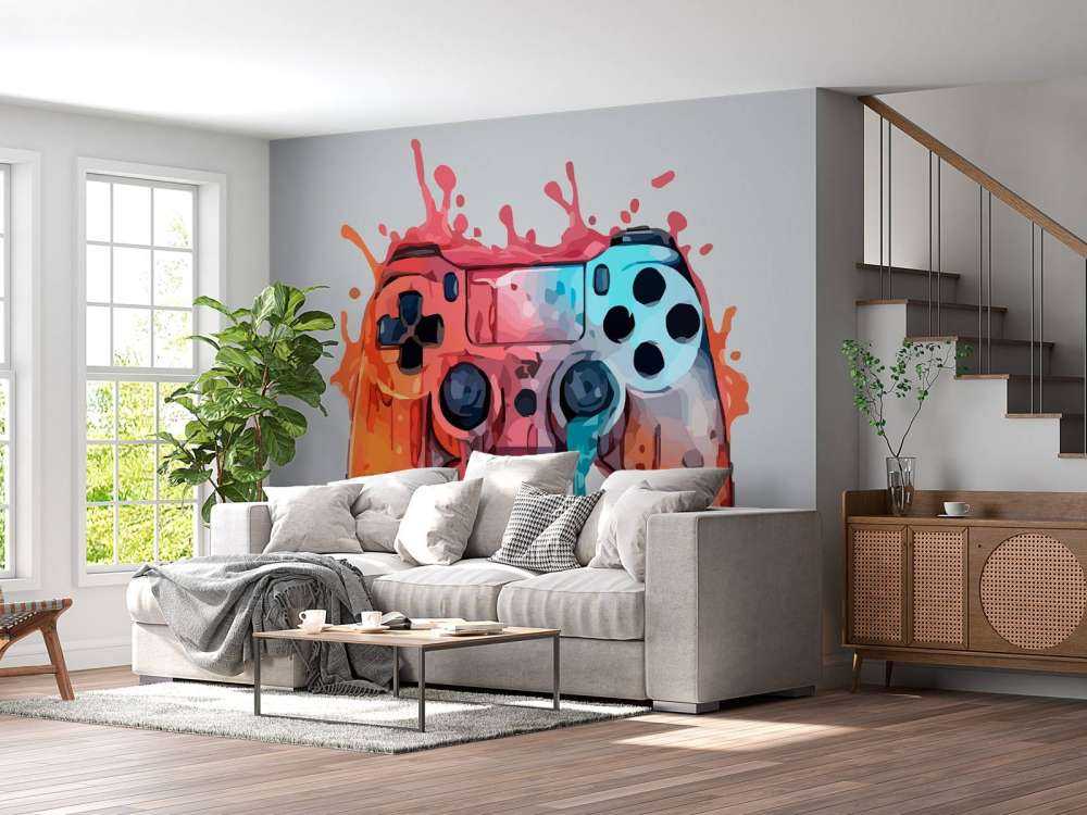 Watercolor Gamer Splash