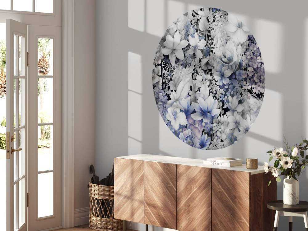 Flower festivalSEAMLESS Dark Blue