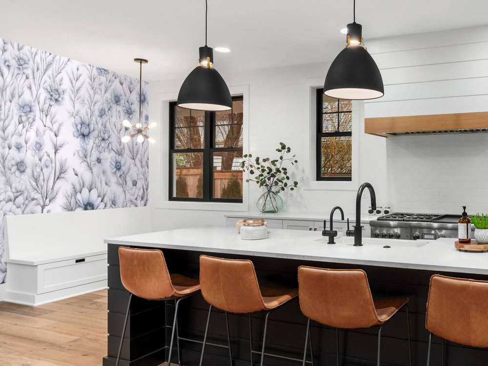 Floral romantic wall Purple