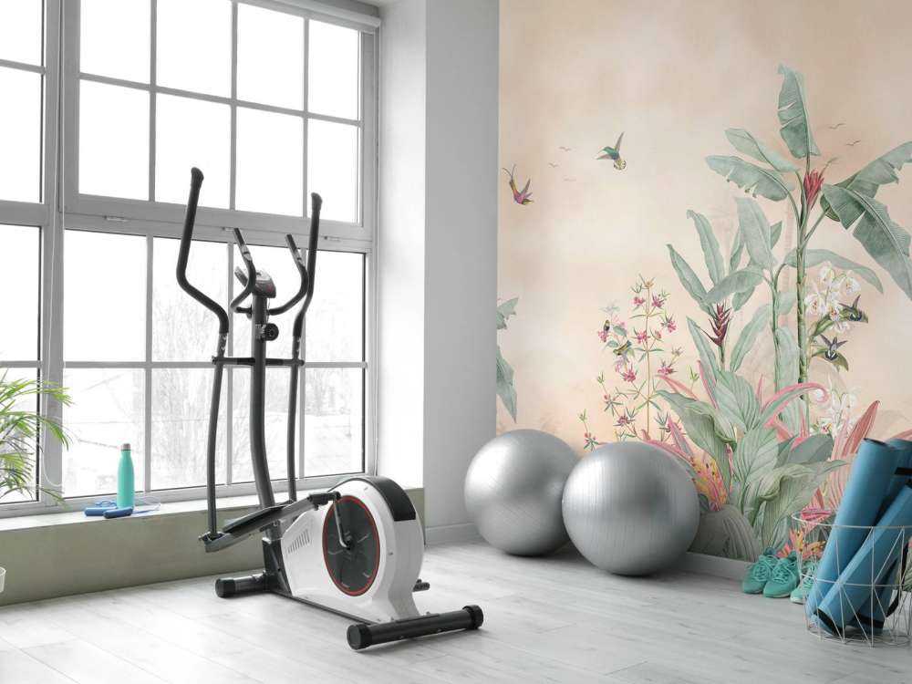 Tropische kolibries in bananenbos