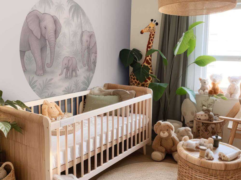 Olifantenfamilie in de jungle