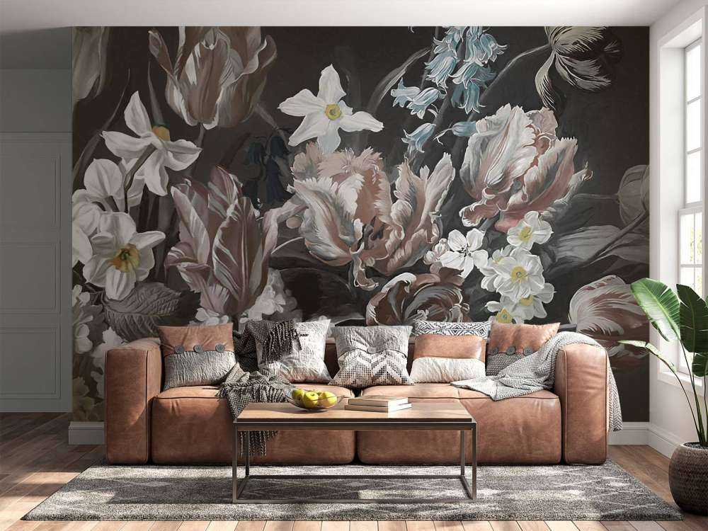 Bouquet with pions Orange