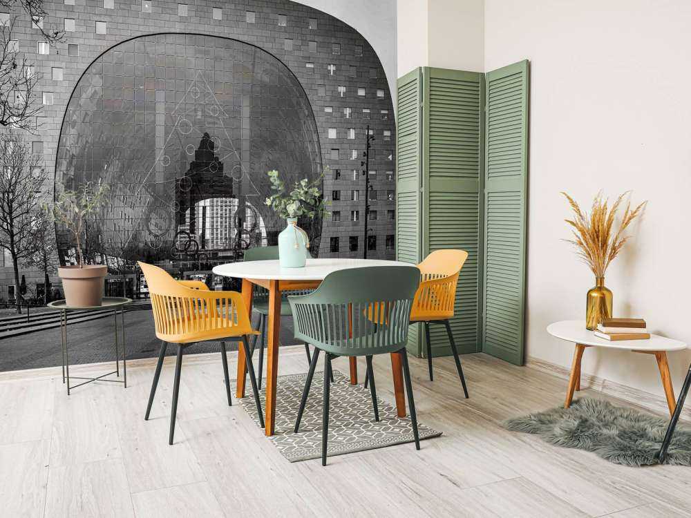 Markthal Reflecties in Monochroom