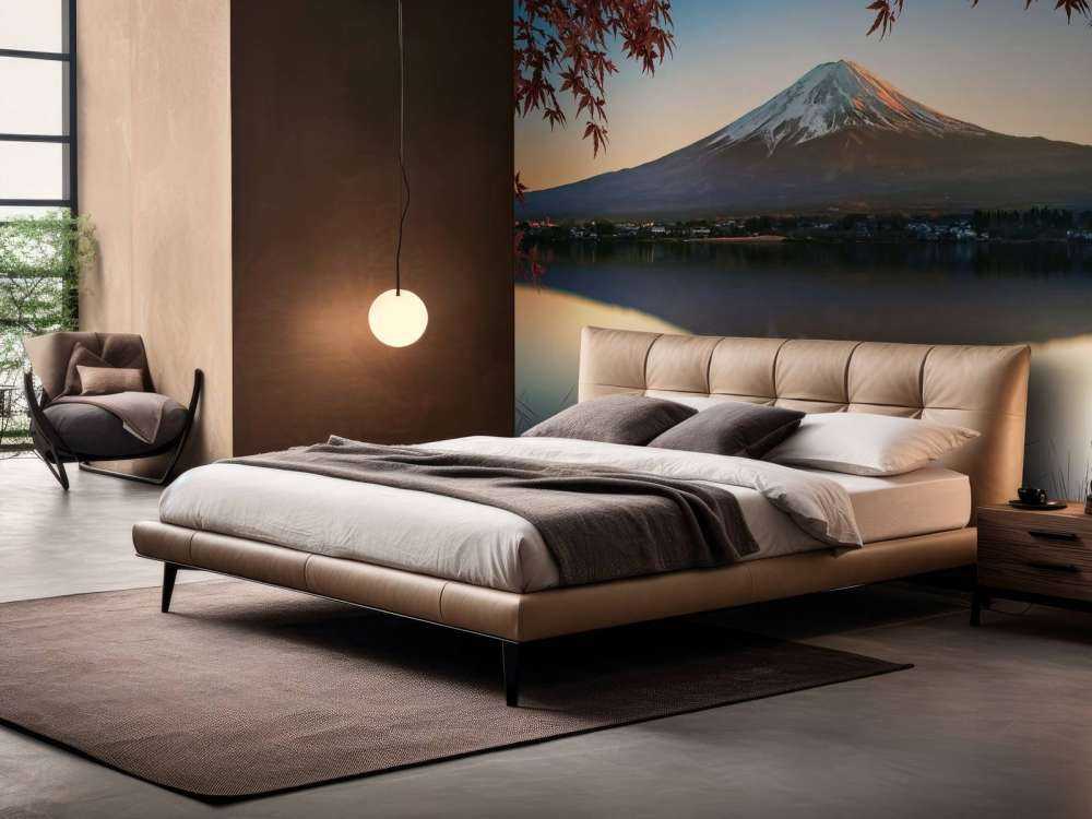 Herfstlicht over bergmeer Fuji