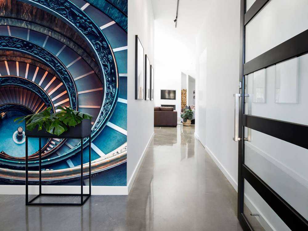 Spiraal van licht en koper