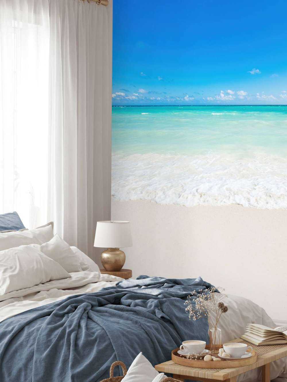 Witte strand en golven