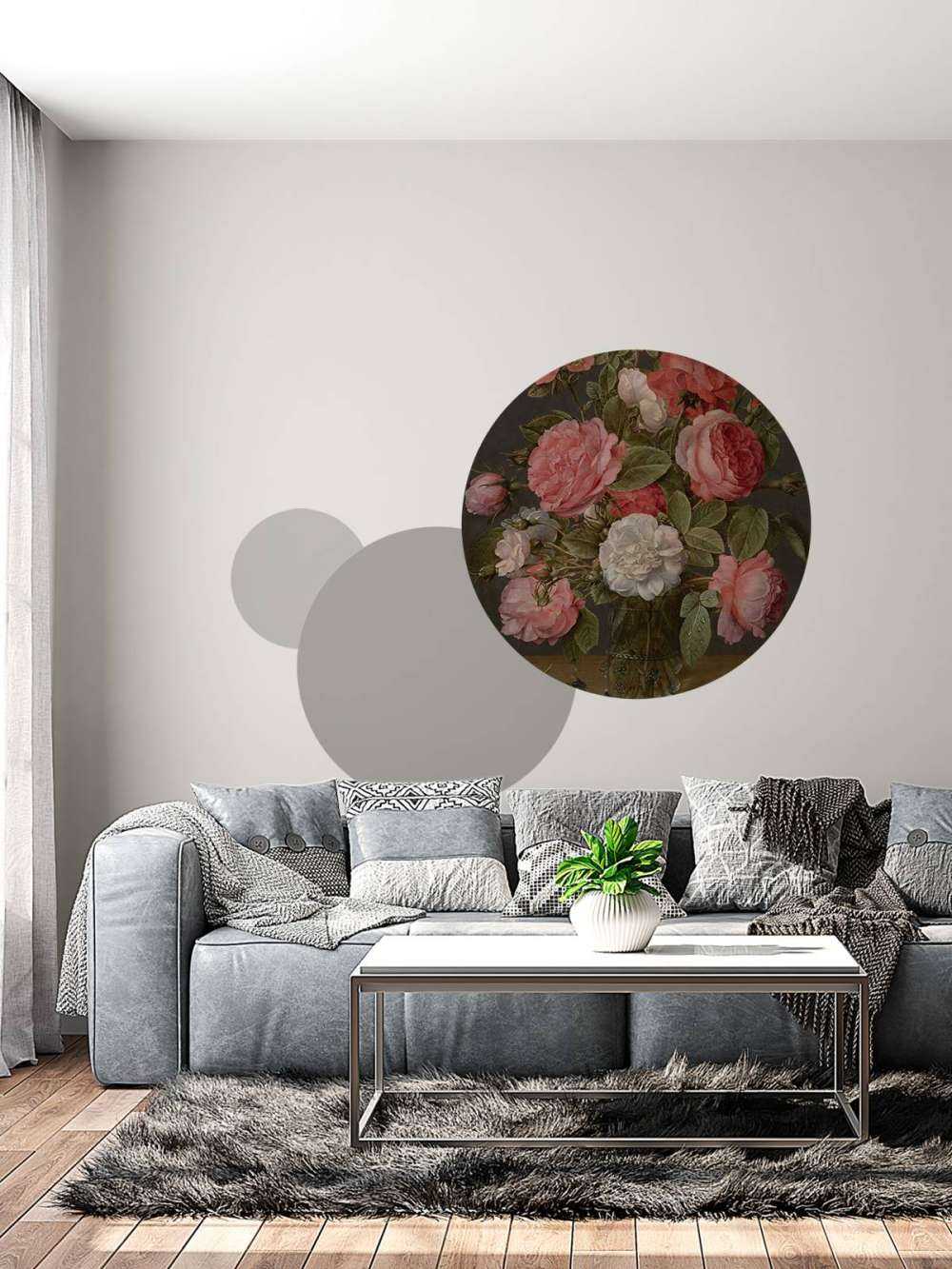 Rozen in een glazen vaas