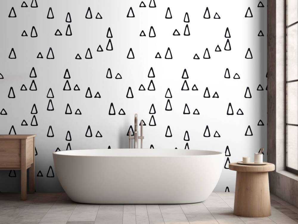 Driehoeken zwart-wit