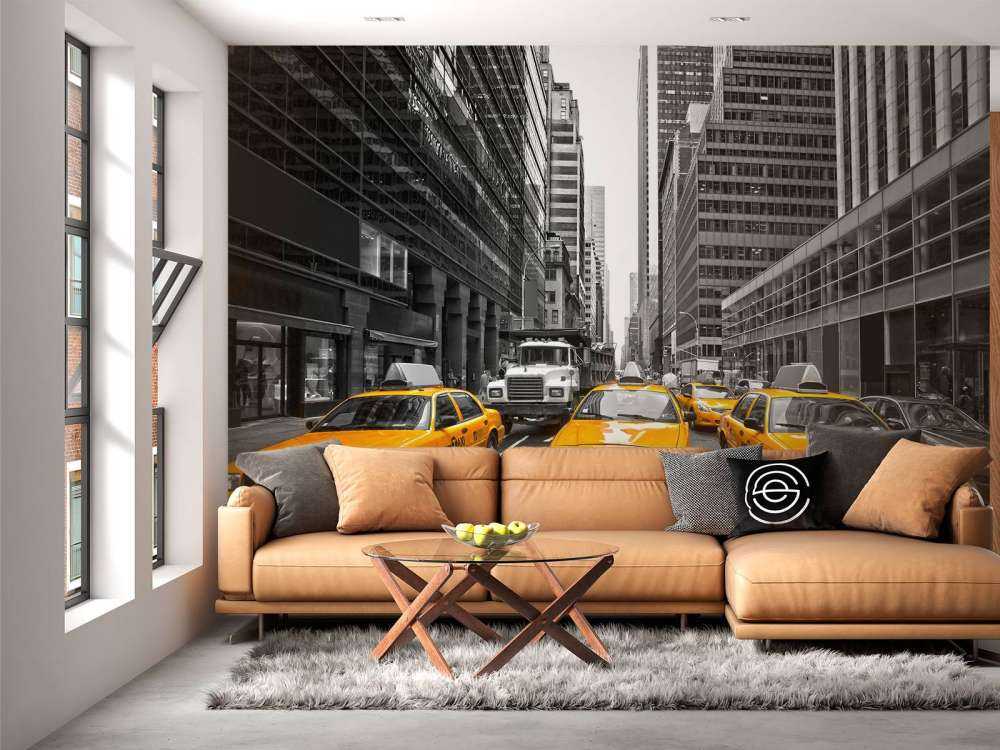 Gele taxi's in New York