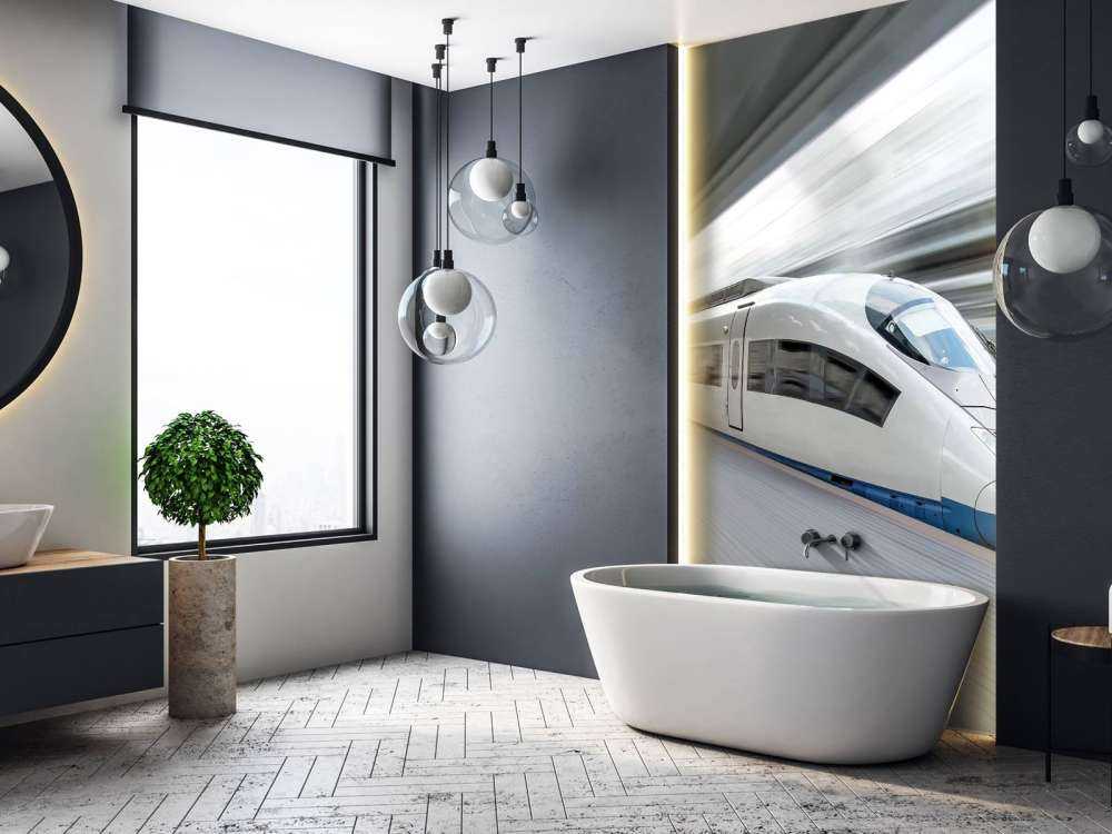 Witte hogesnelheidstrein