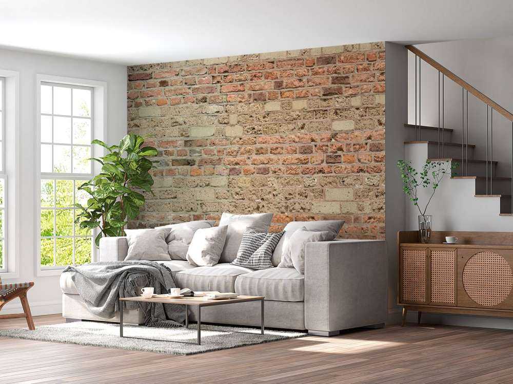 Muur met verschillende bakstenen