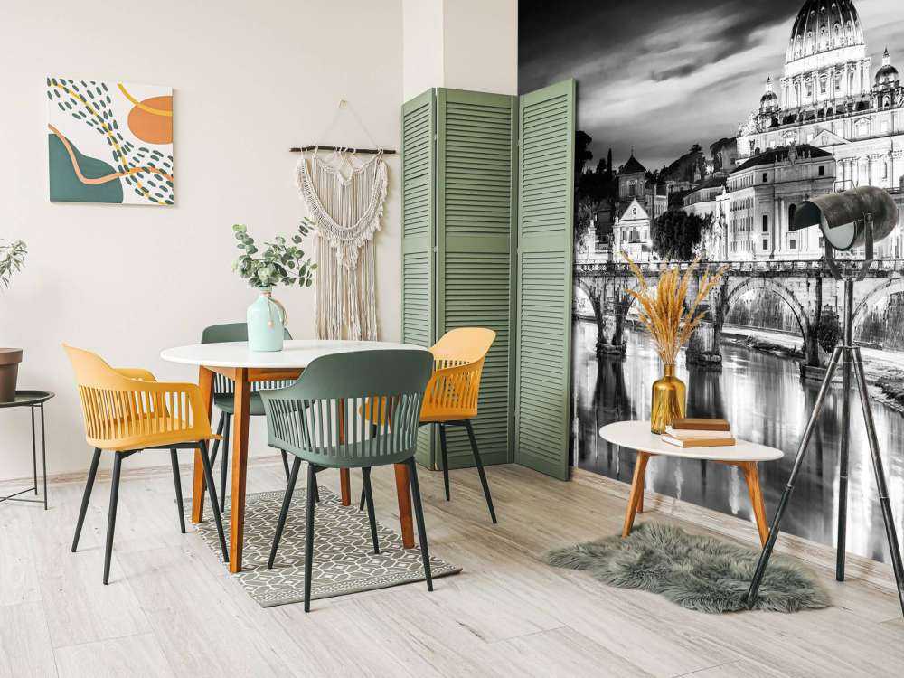 Vaticaanstad in zwart-wit