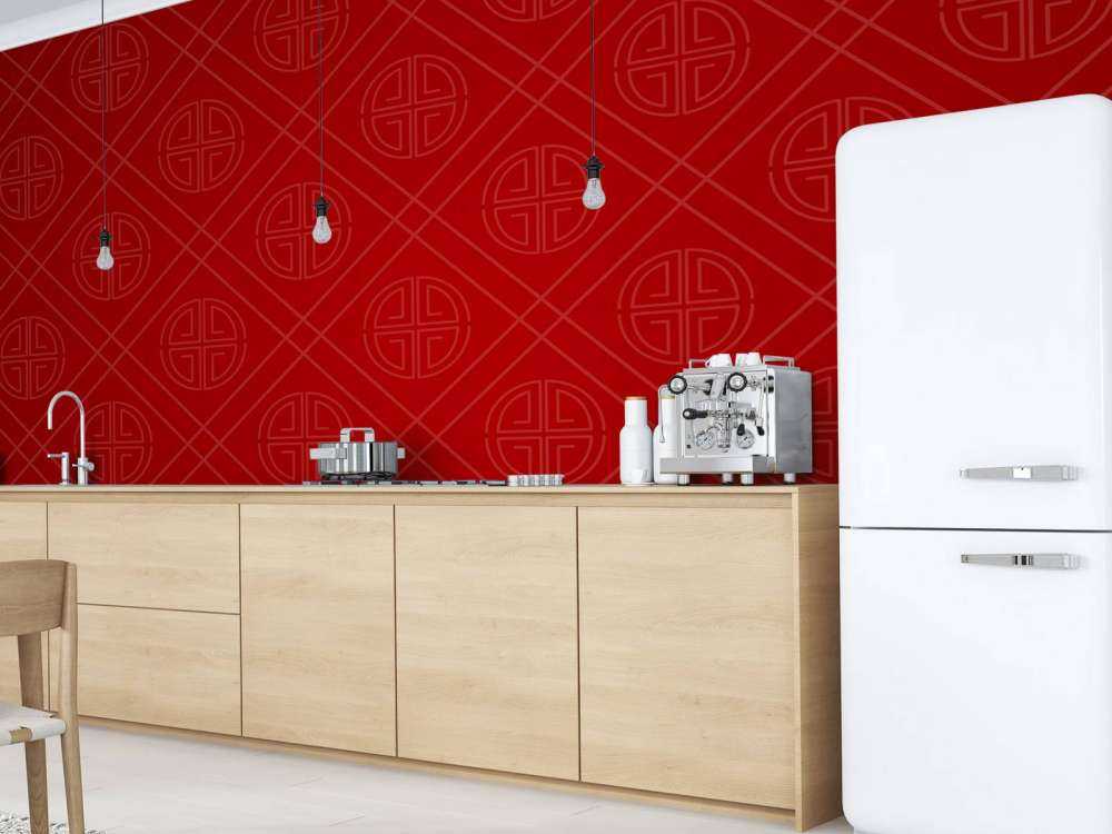 Rood Chinees patroon