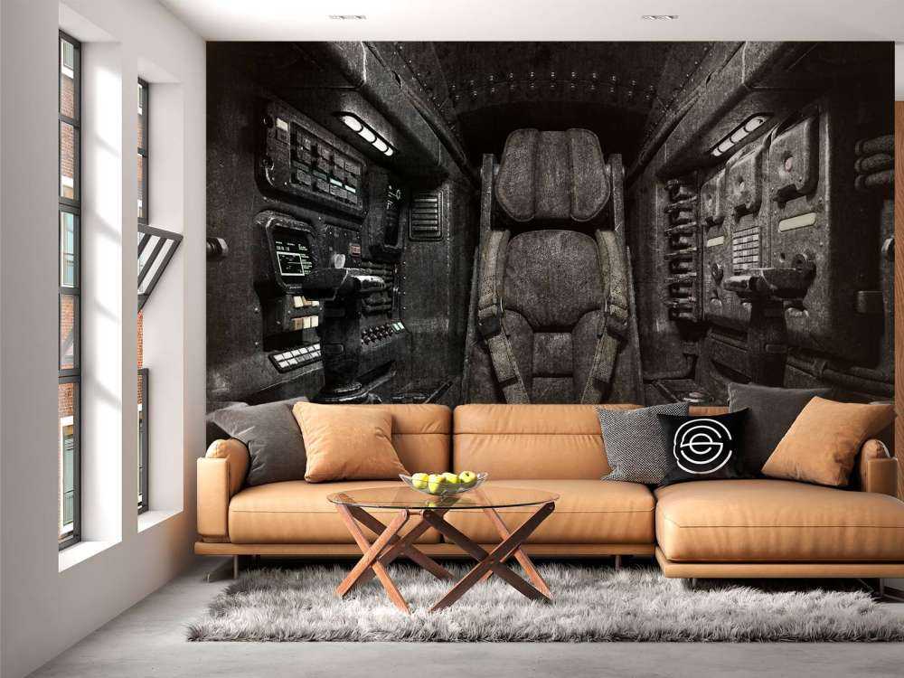 Stoel in ruimteschip