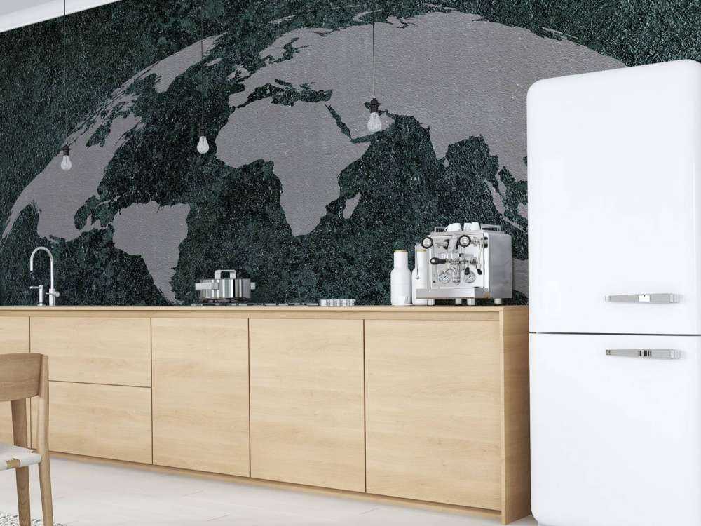 Wereldkaart met structuur