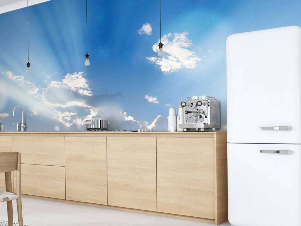 Gras onder prachtige wolken