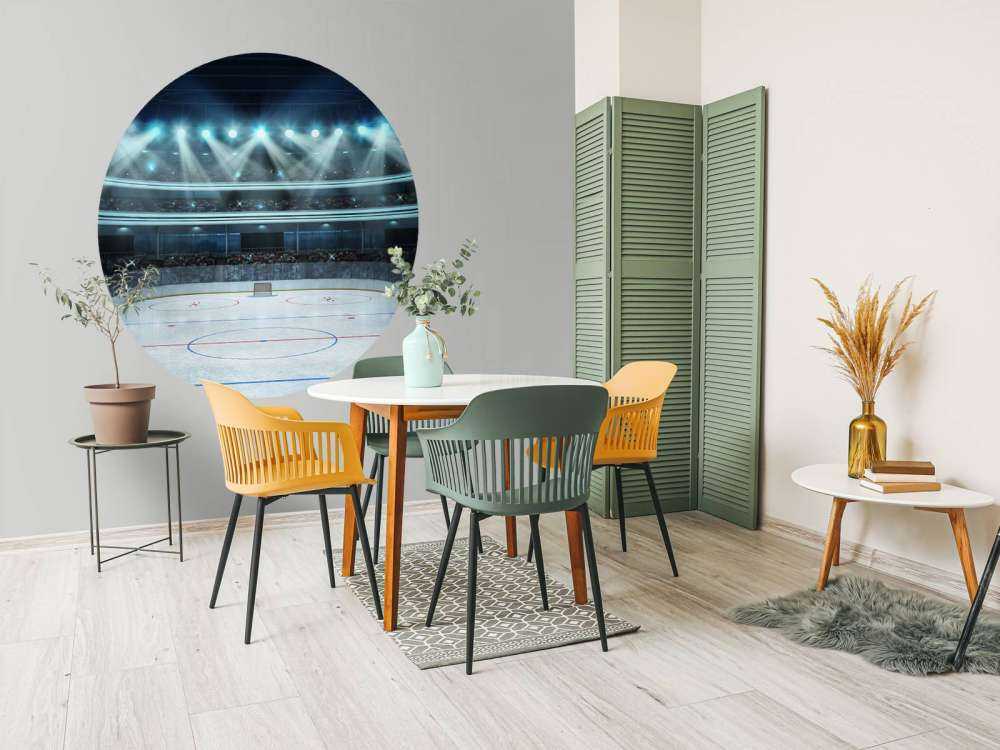 Luxueuze ijshockey arena op de lengte