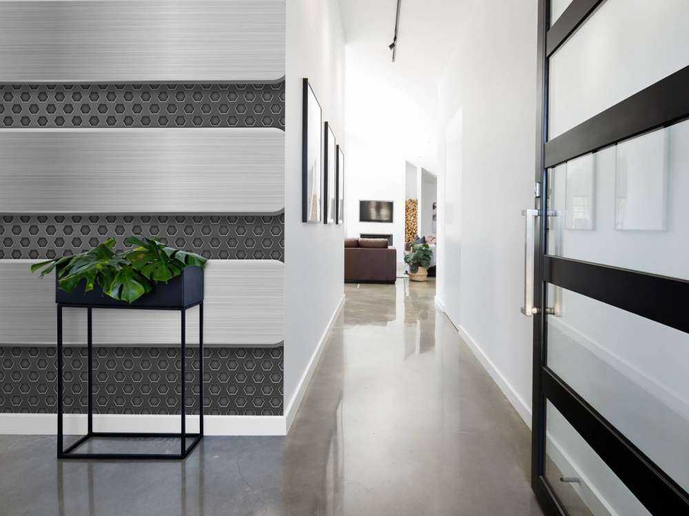 Metalen achtergrond met platen