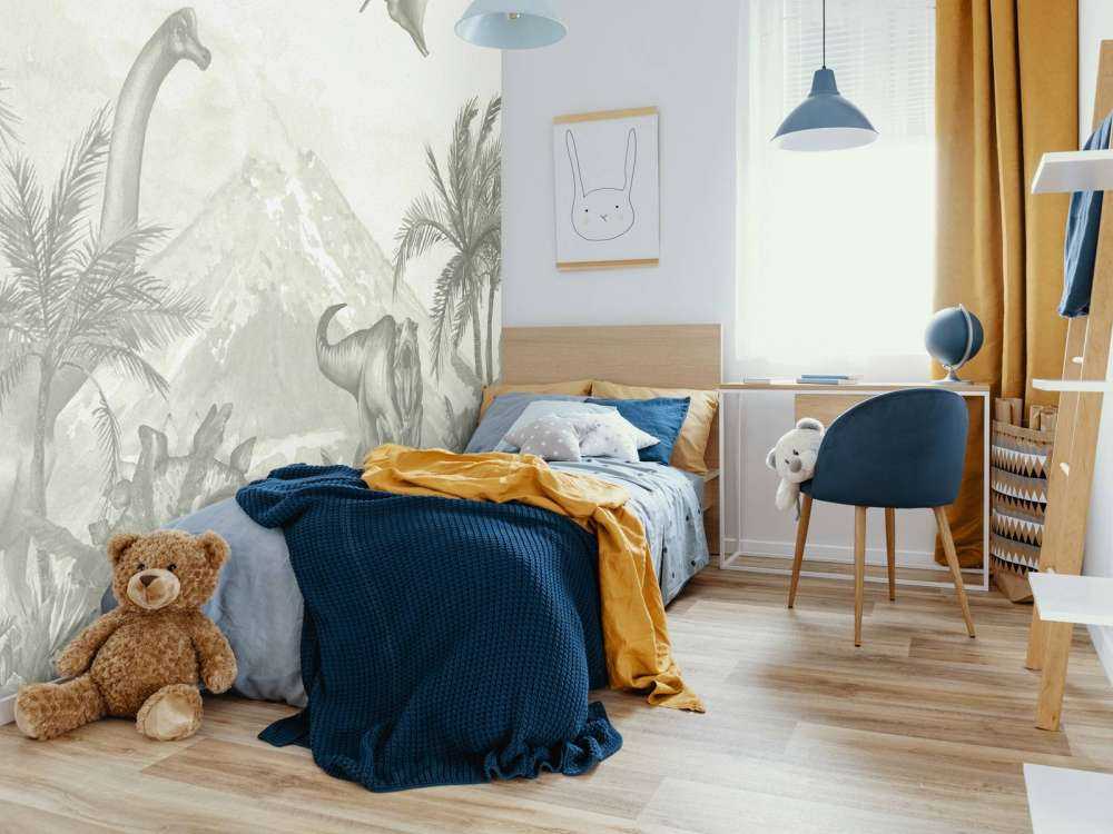 Verschillende dino's in groen