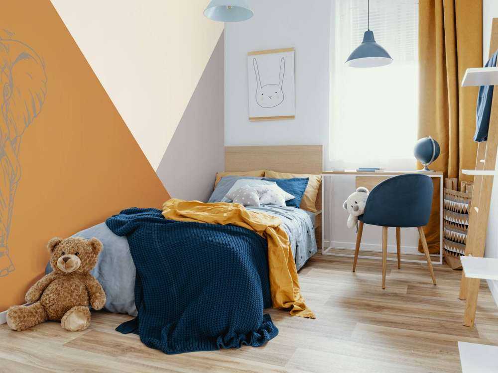 Roestkleurige driehoeken met olifant