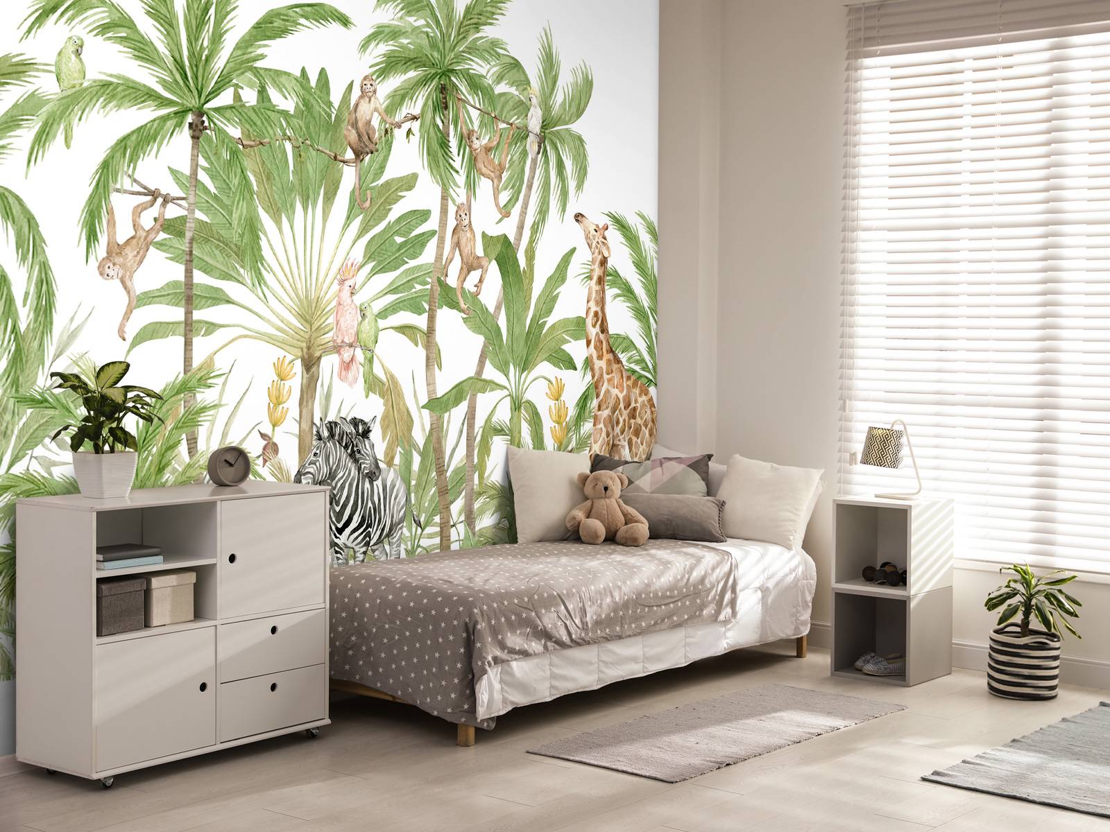 Waterverf jungle dieren