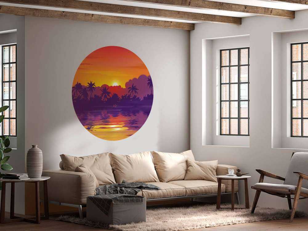 Gekleurde zonsondergang