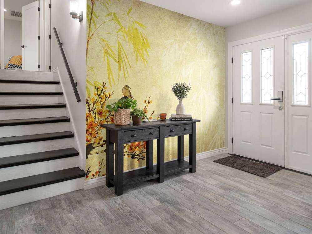 Chinees schilderij met kersenbloesem