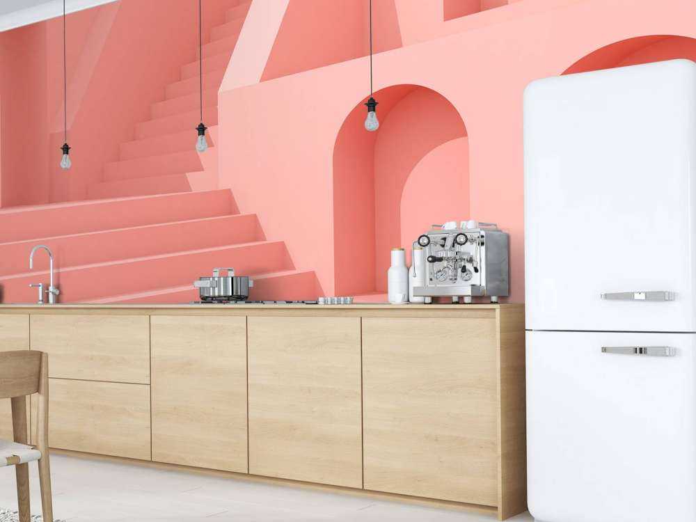 Roze gebouw