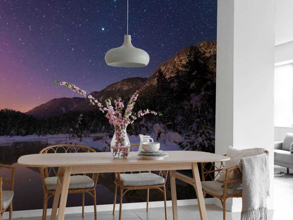 Droomnacht onder een sterrenhemel