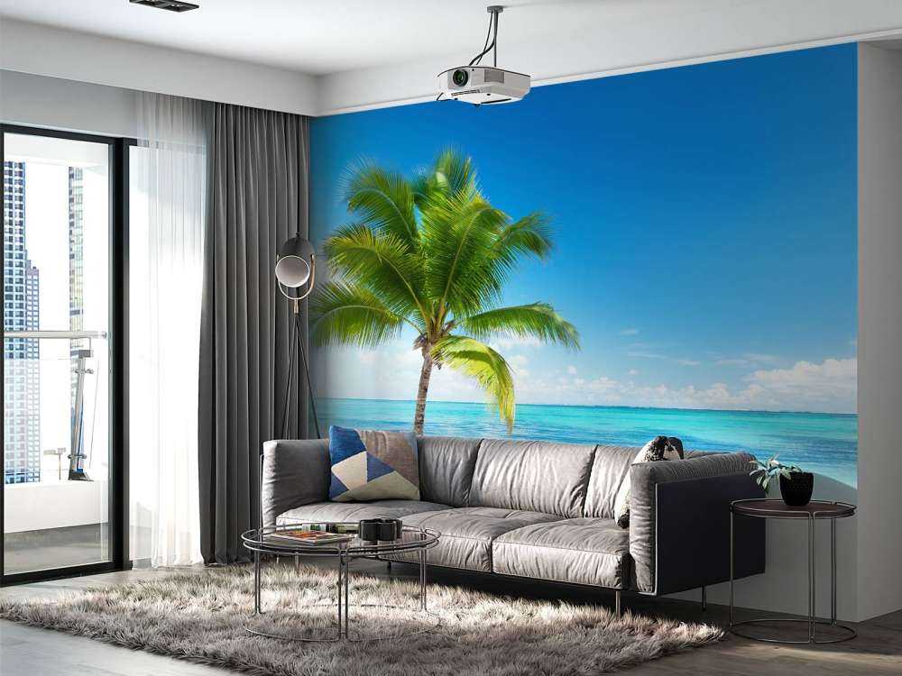 Rustgevende palmboom