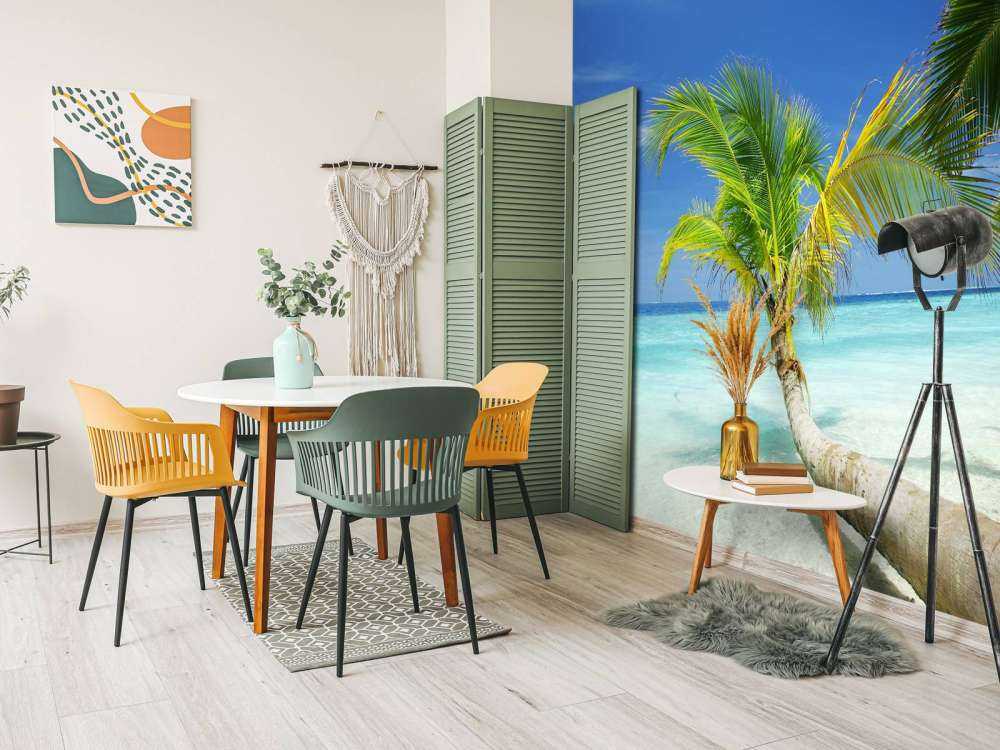 Bijzondere palmboom op het strand