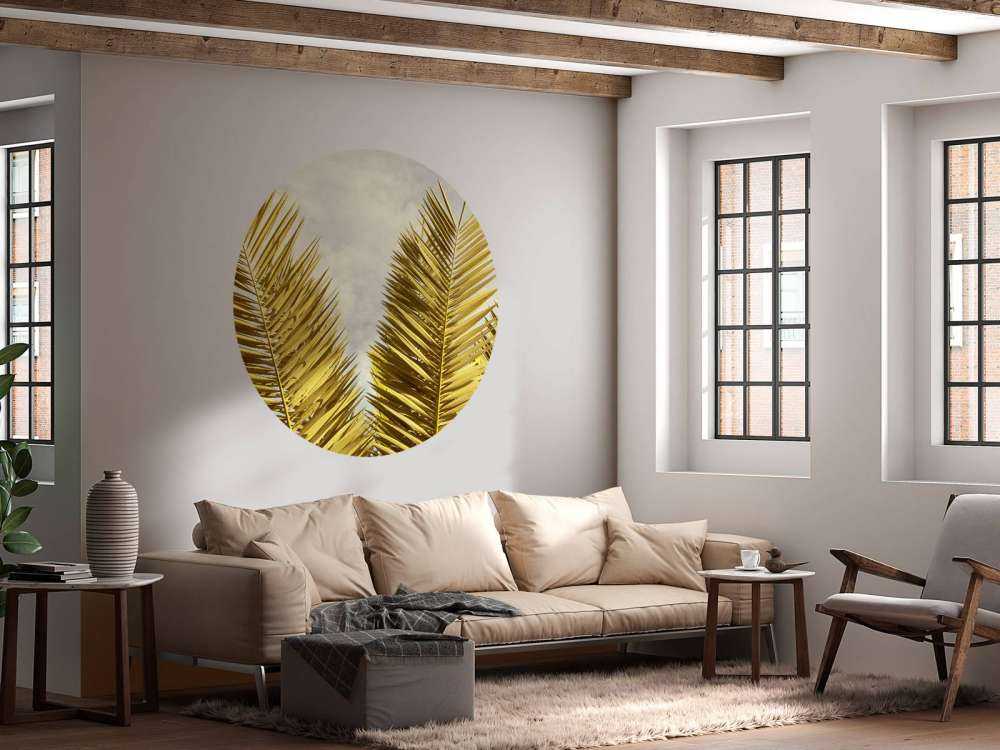 Gele palmboom bladeren