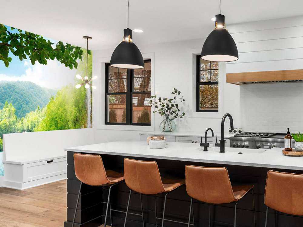 Waterval tussen de bergen