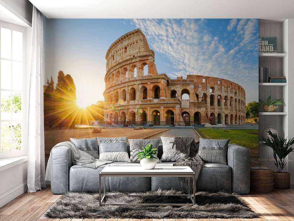 Colosseum in Rome bij zonsopkomst