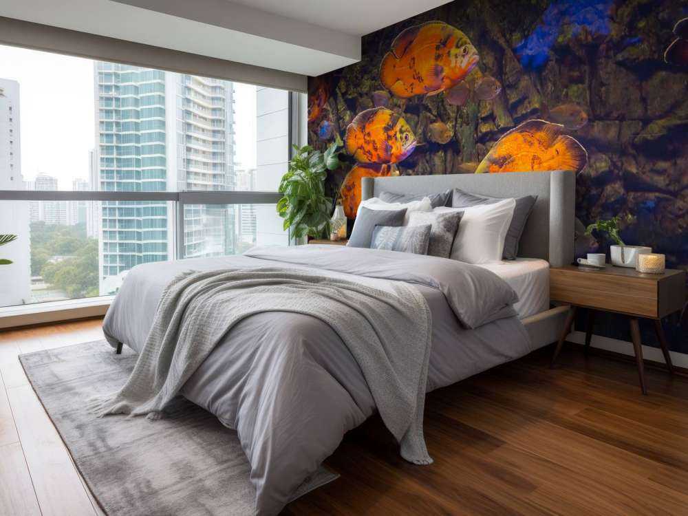 Tropische vissen en algen