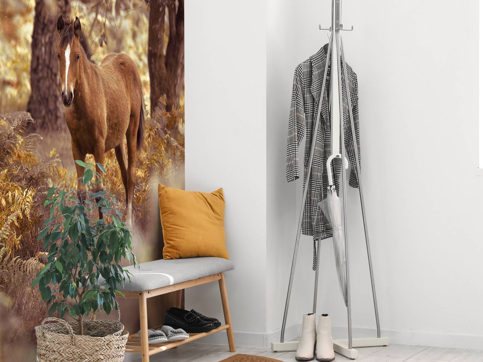 Paard in de wildernis